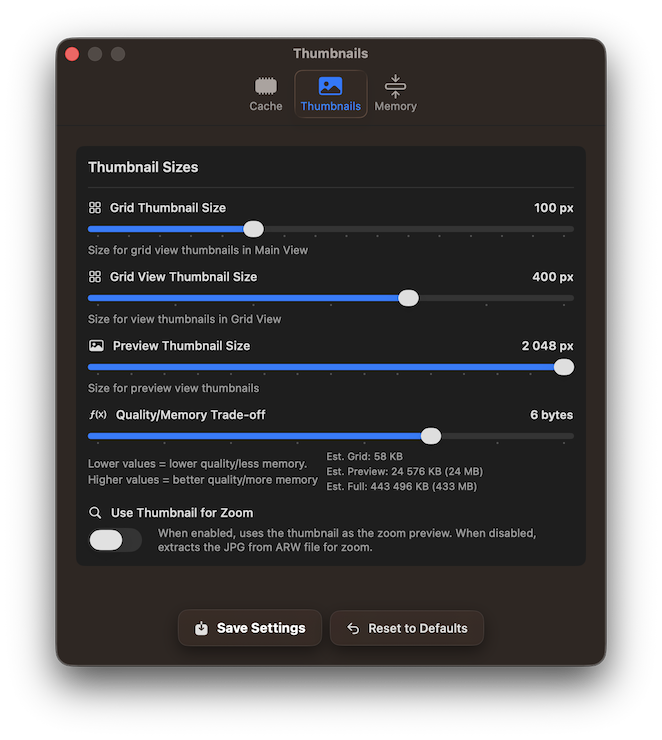 RawCull startup screen