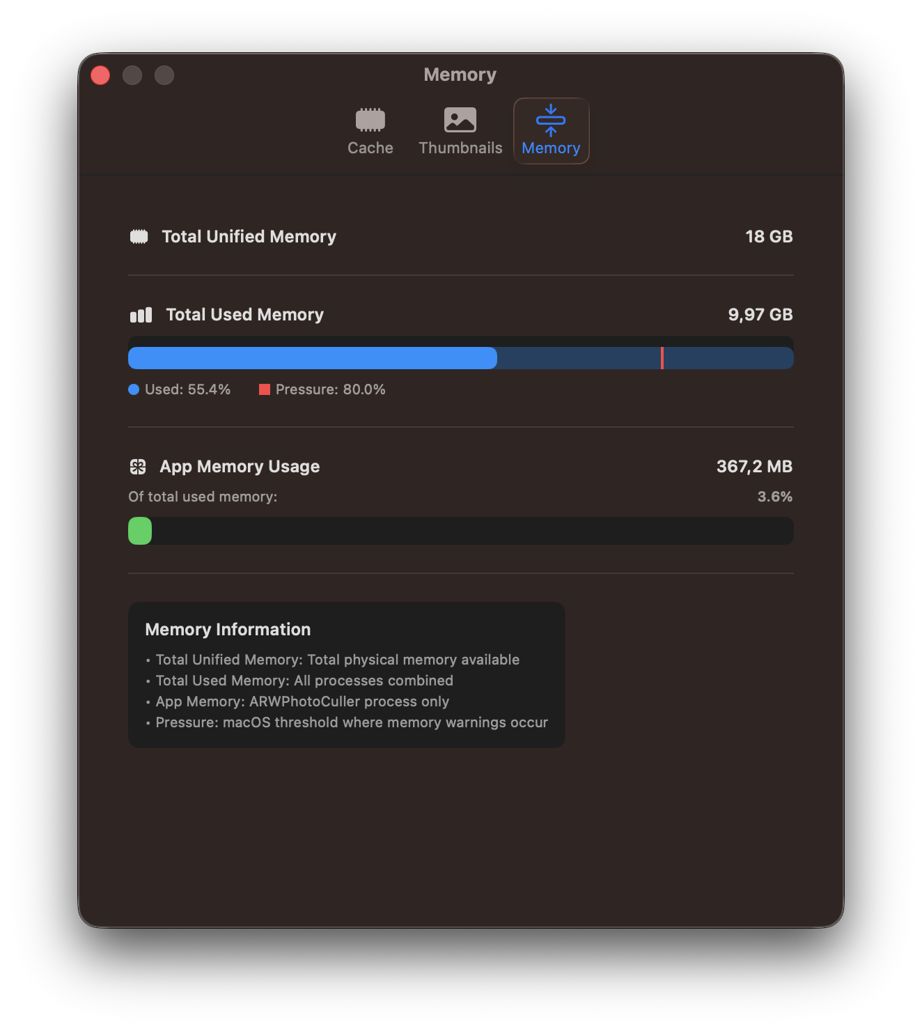Catalog information for 600 images